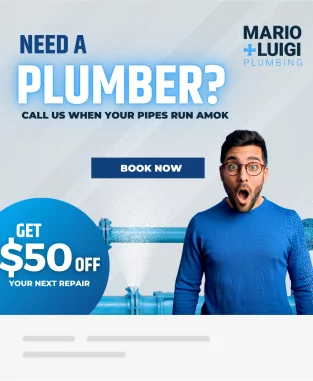 Generic Plumbing Company Ad Example