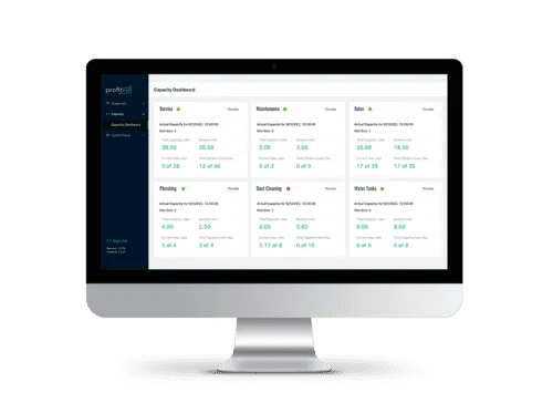 ProfitFill Throttles Advertising Campaigns to Suit Your Company's Needs Capacity Throttle Example Desktop View